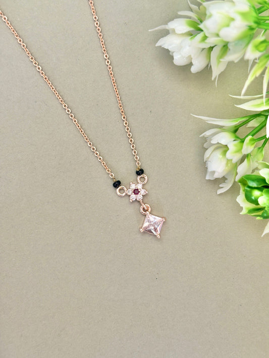 SQ1 minimal Rosegold  Mangalsutra