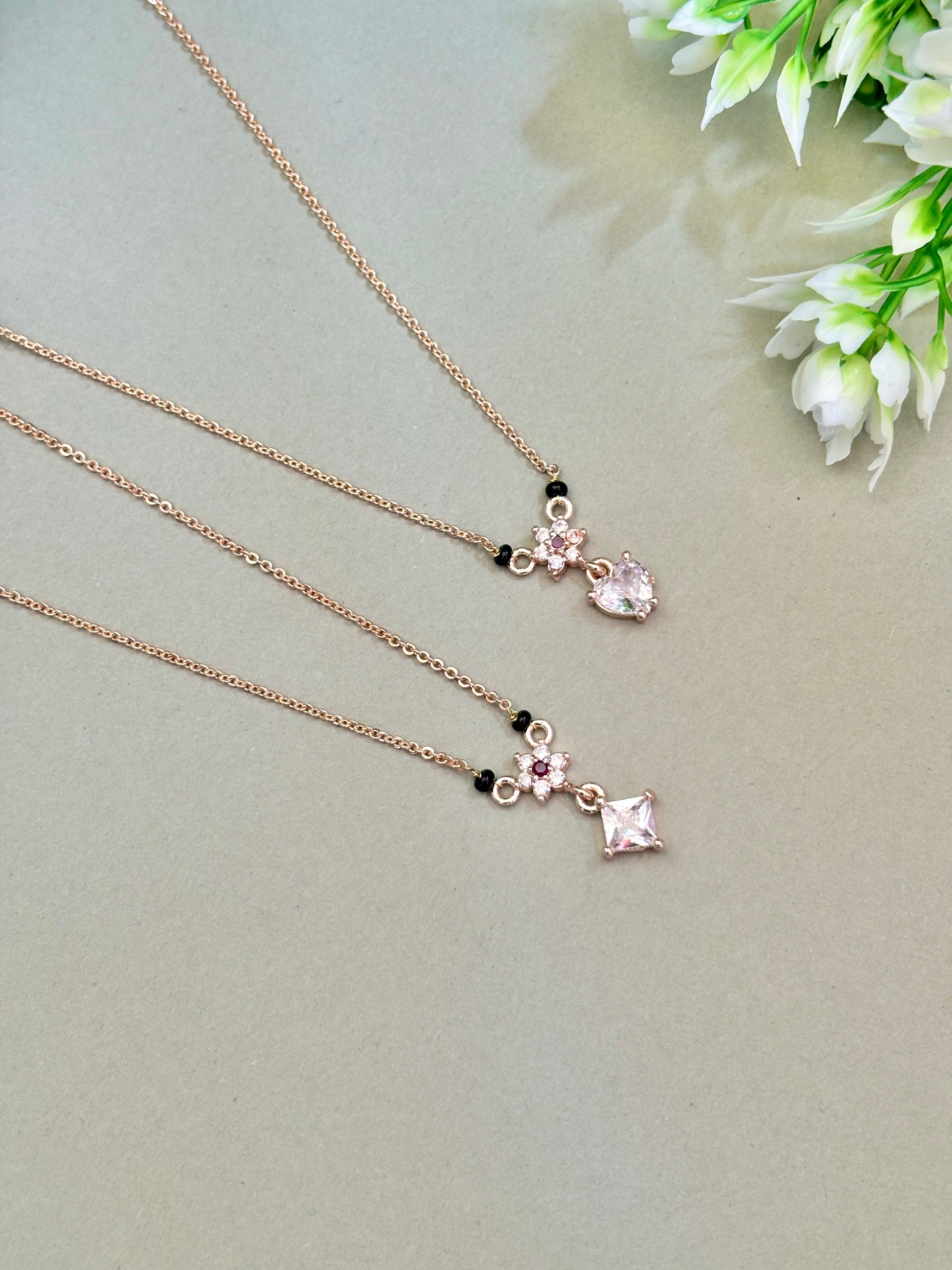 SQ1 minimal Rosegold  Mangalsutra