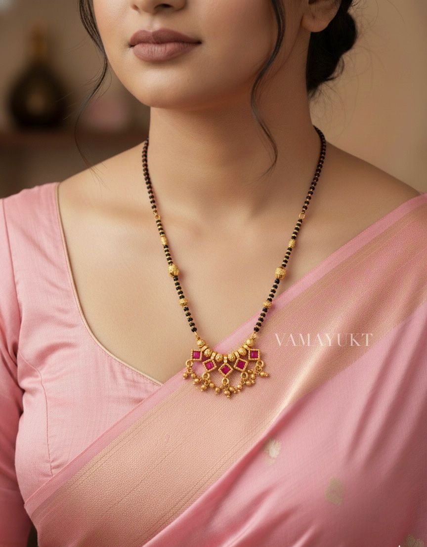 Saniya ruby mangalsutra