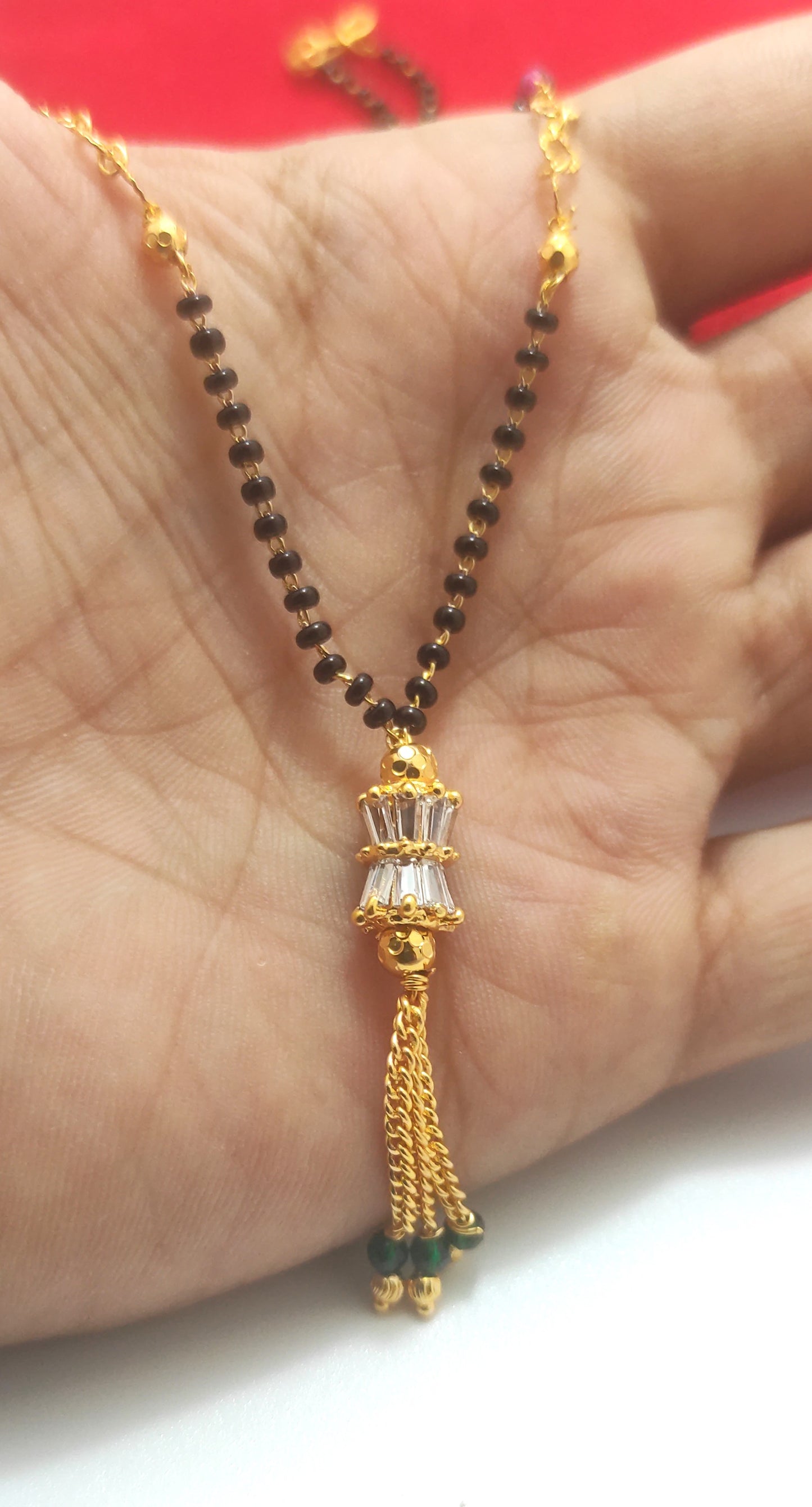 Shloka Verticle Drum Mangalsutra 18 Inch