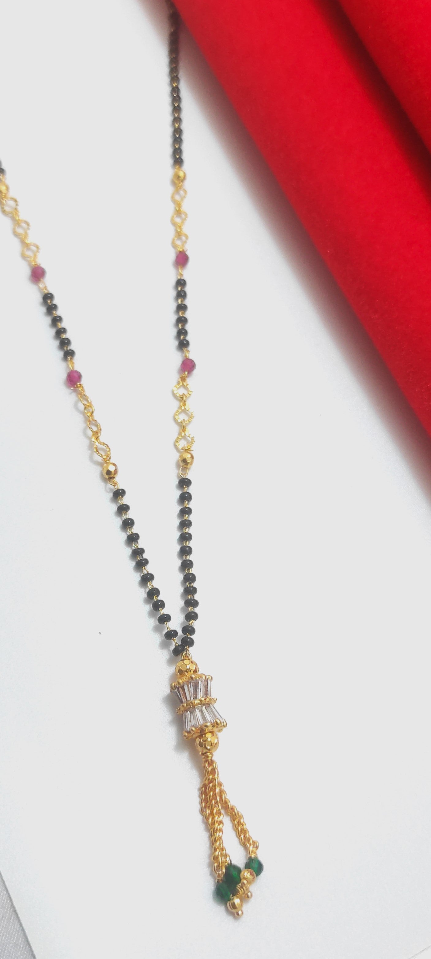 Shloka Verticle Drum Mangalsutra 18 Inch