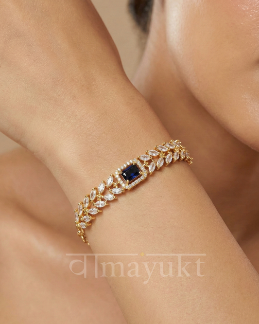 Solitaire black bracelate