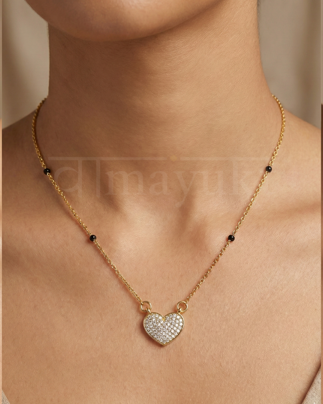 Dreamy heart modern mangalsutra