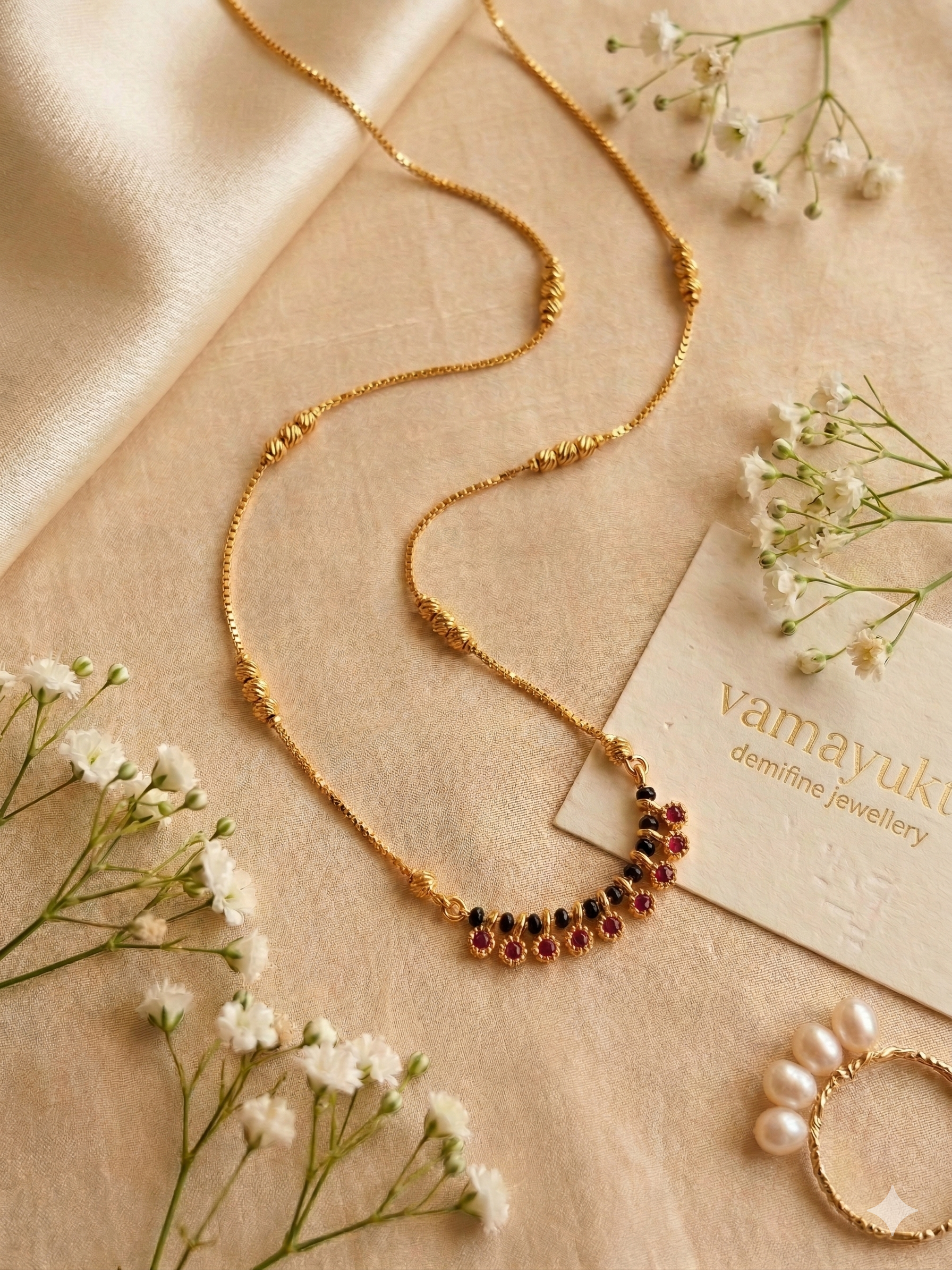 Vamika demifine mangalsutra