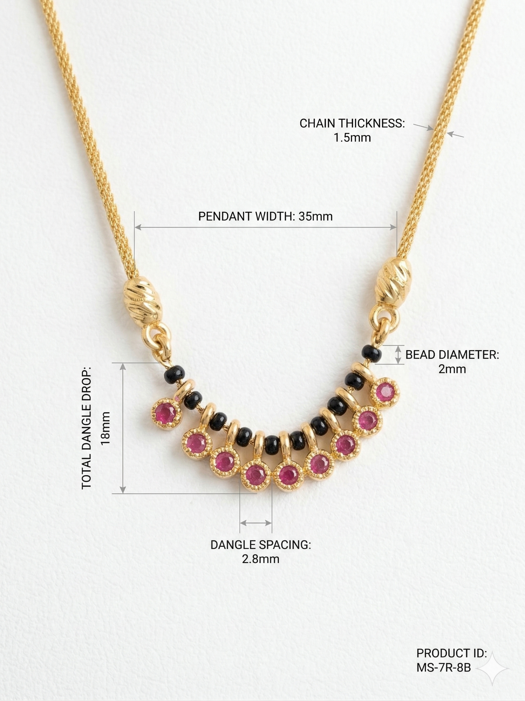 Vamika demifine mangalsutra