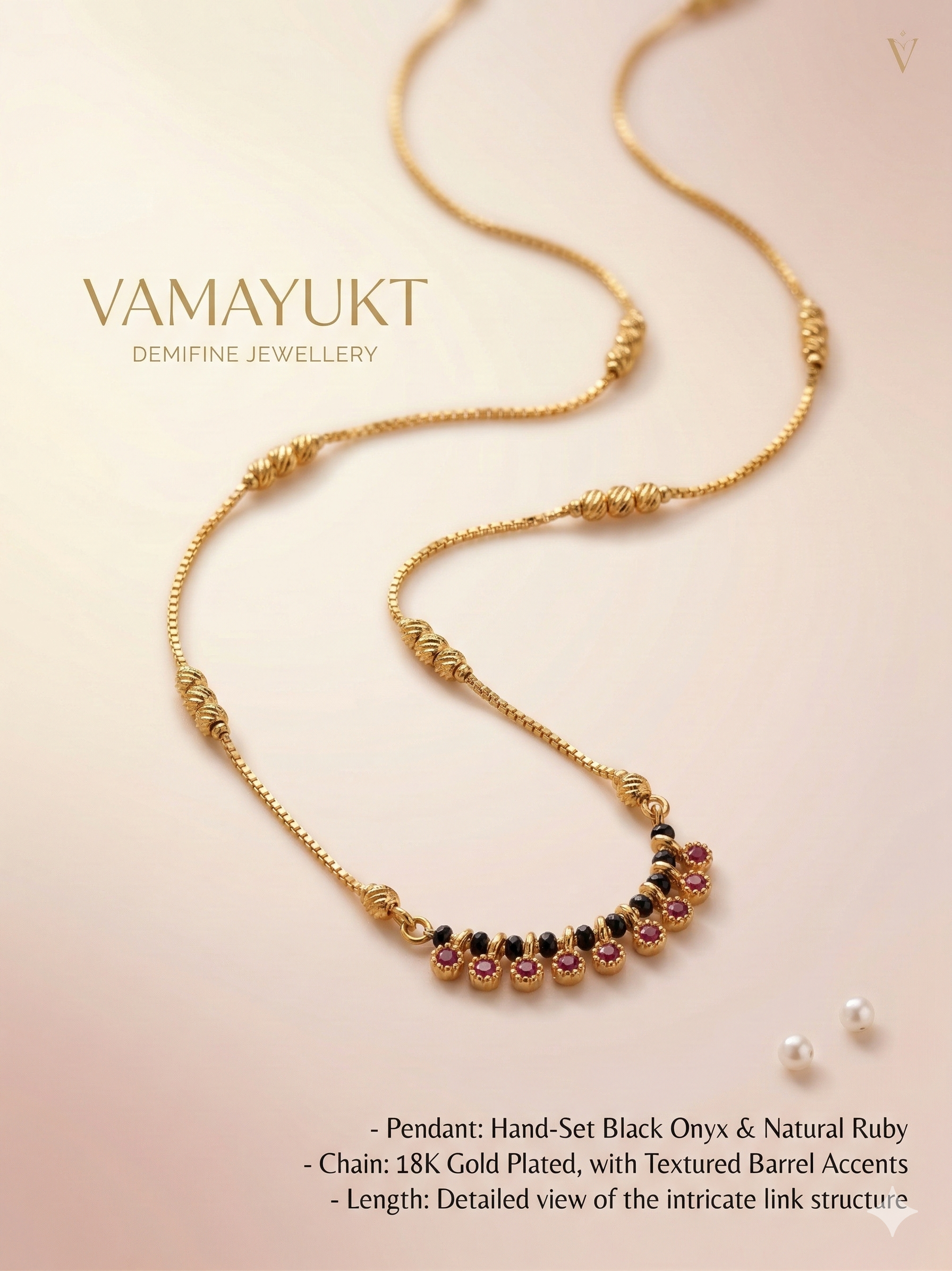 Vamika demifine mangalsutra