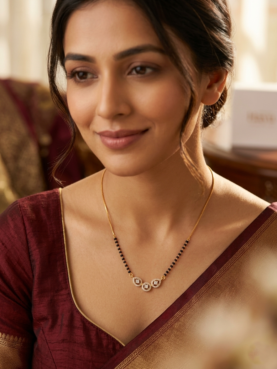 Veluna thickchain modern mangalsutra