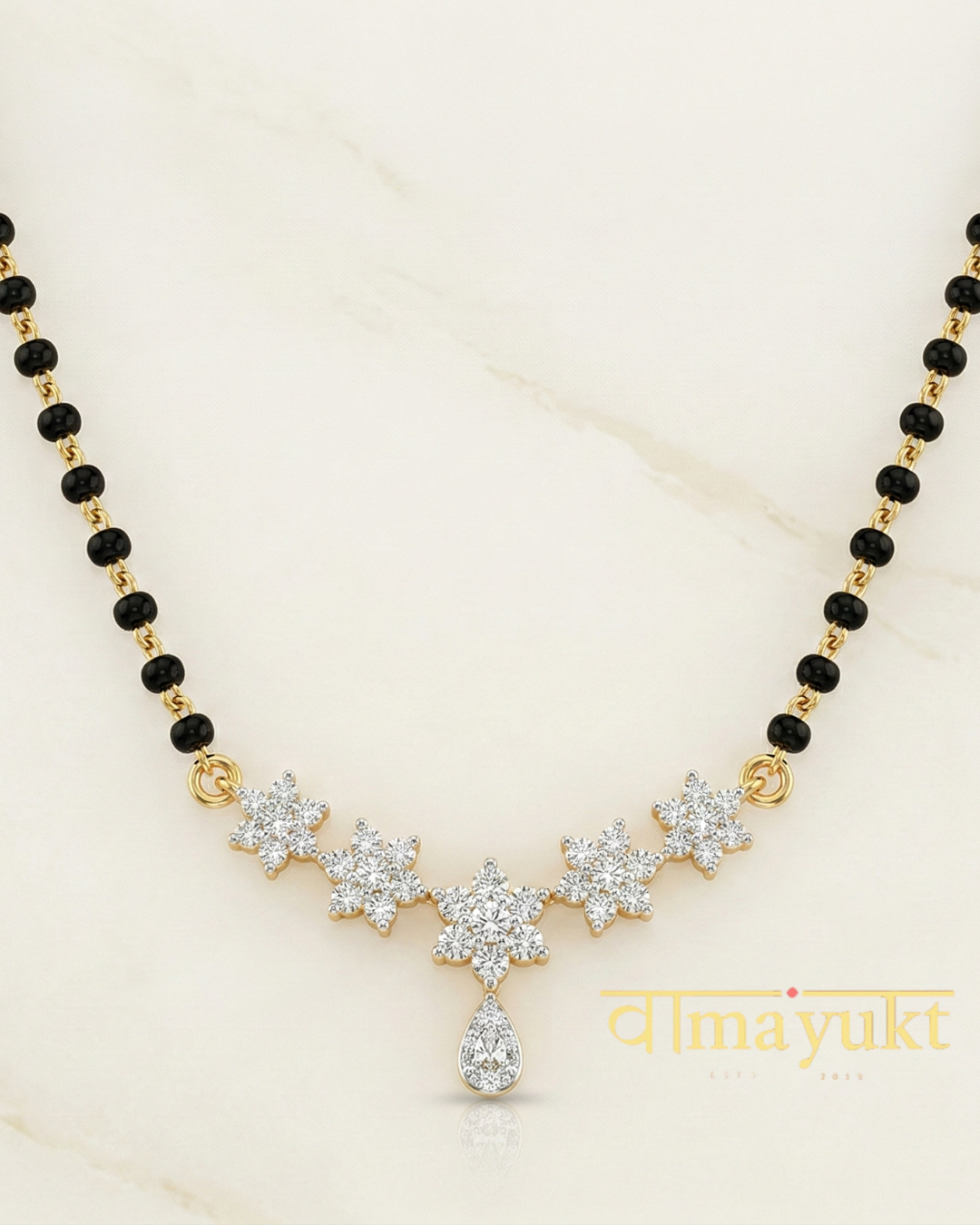 shreya black bead mg