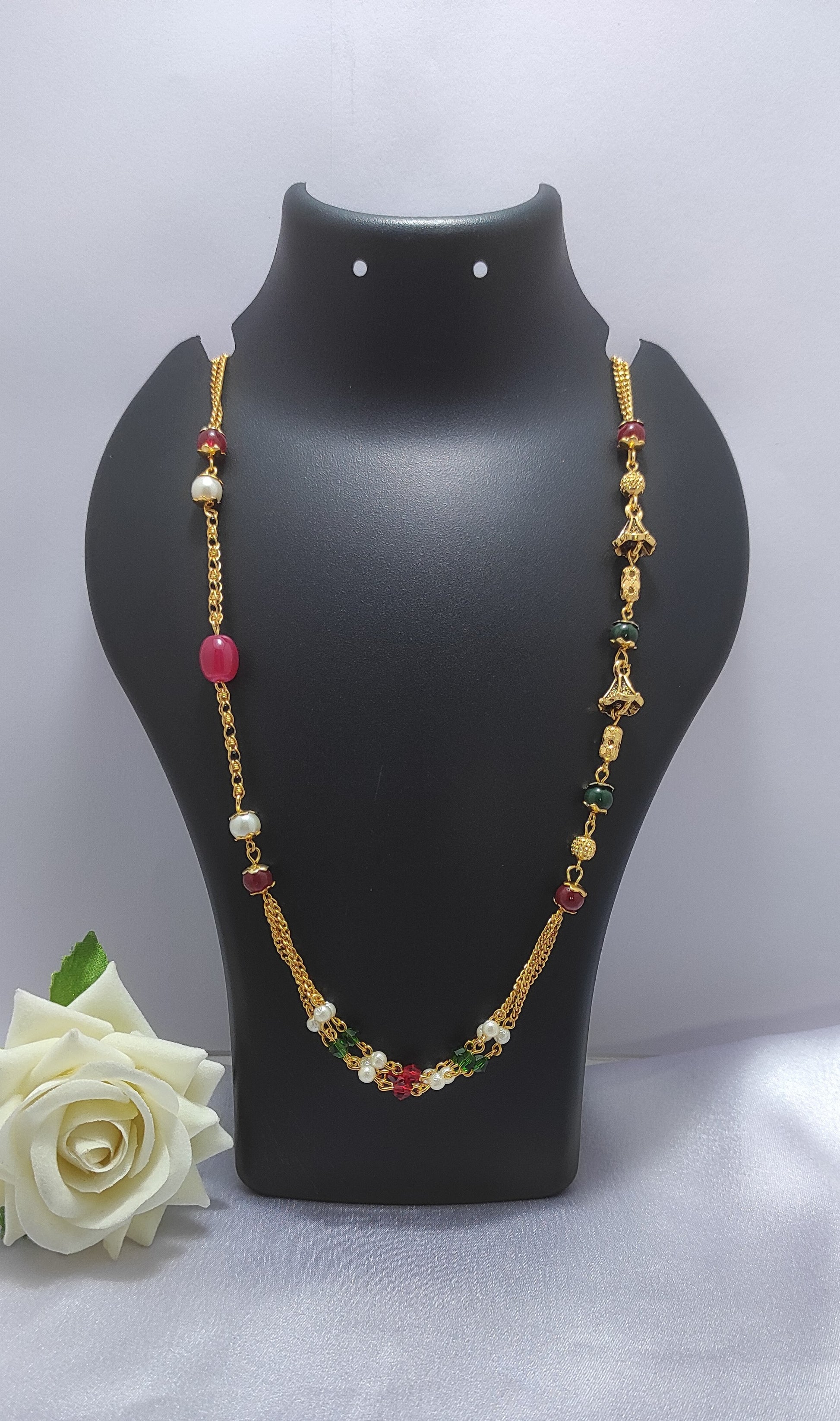 Western Design Traditional Mala Ruby Green