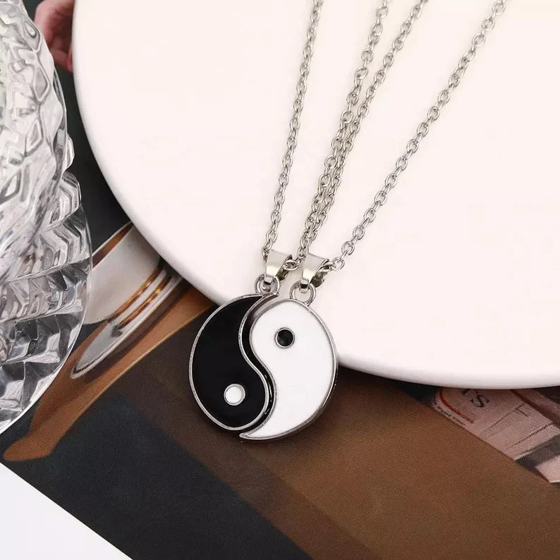 YIN YANG  waterproof pendant & chain