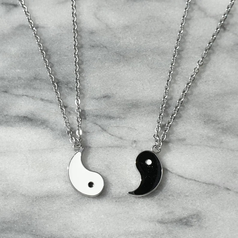YIN YANG  waterproof pendant & chain