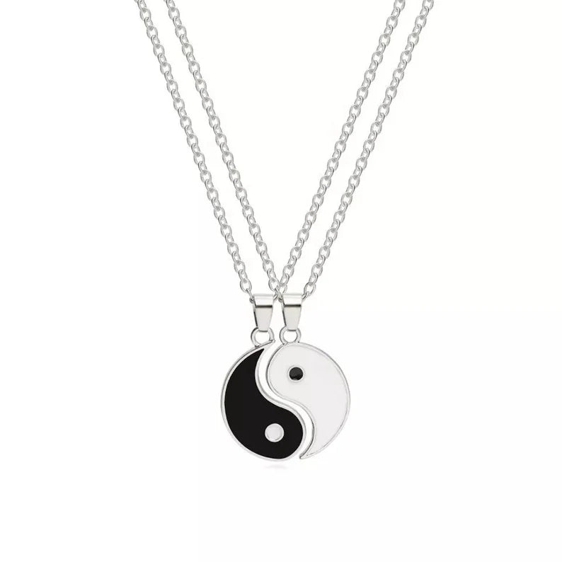 YIN YANG  waterproof pendant & chain