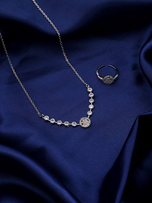 Combo Set of Dear Pendant Chain With Ring