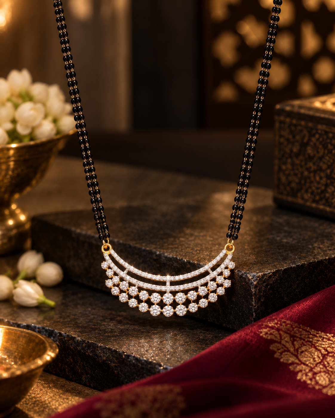 Radiant CZ Bar Mangalsutra 24 inch