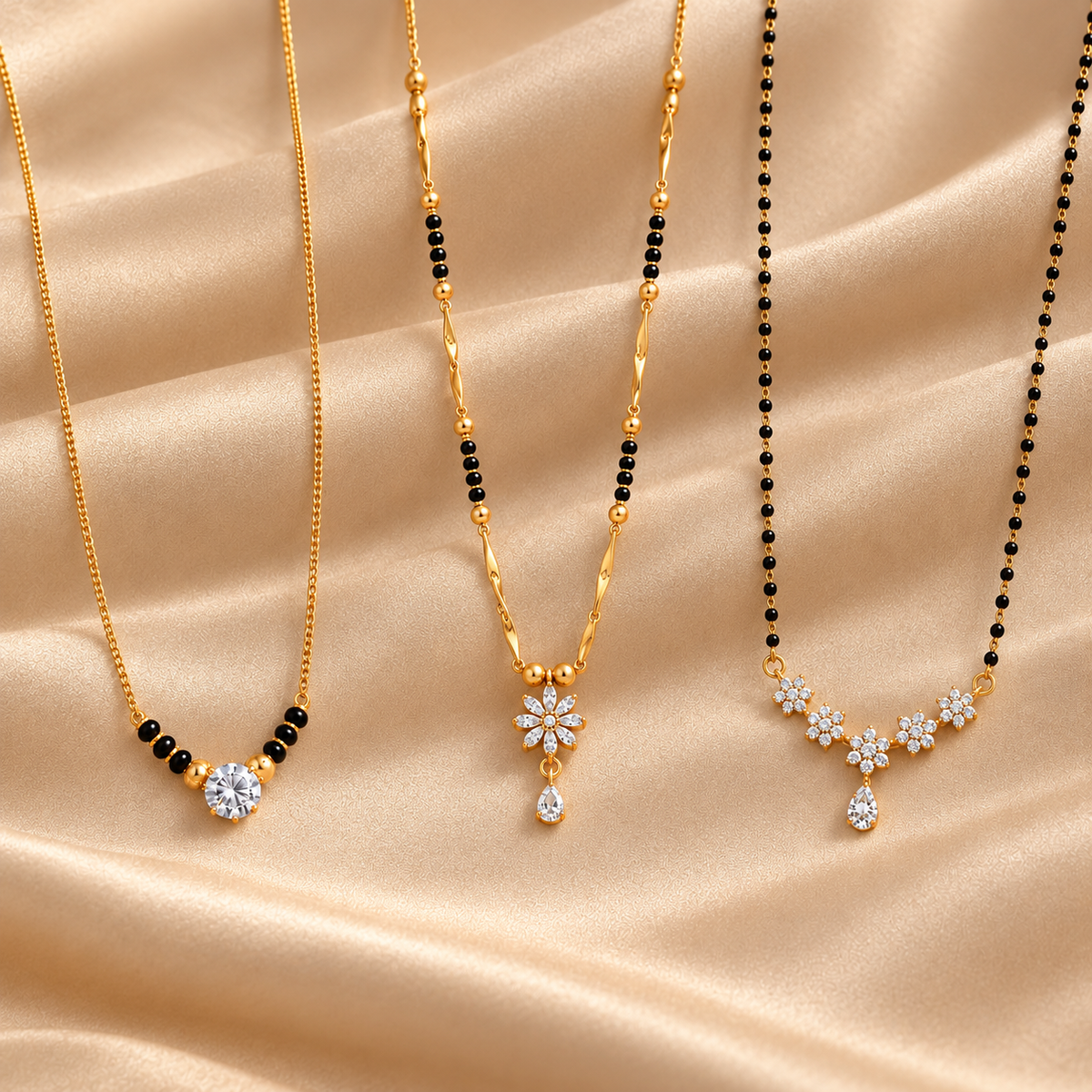 Elegant Modern Gold Mangalsutra Collection| Avni Minimal ,Elite V4 and  Shreya Black Bead