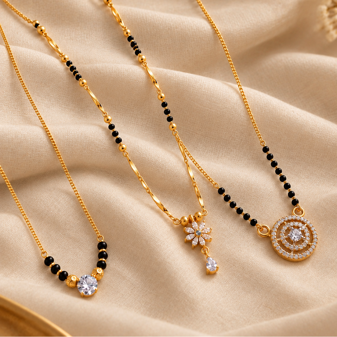 Elegant Modern Gold Mangalsutra Collection|Avni Minimal , Elite V4 and Shalo Modern Mangalsutra