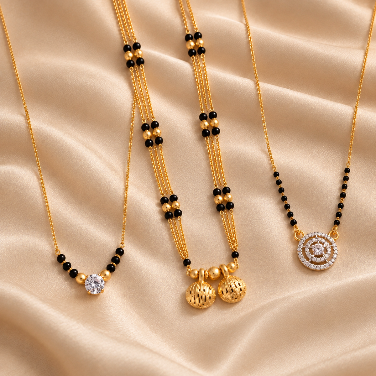 Elegant Modern Gold Mangalsutra Collection|Avni Minimal , Vati Mangalsutra and Shalo Modern Mangalsutra