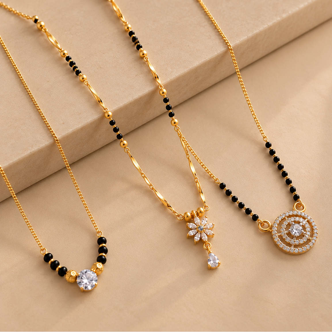 Elegant Modern Gold Mangalsutra Collection|Avni Minimal , Elite V4 and Shalo Modern Mangalsutra