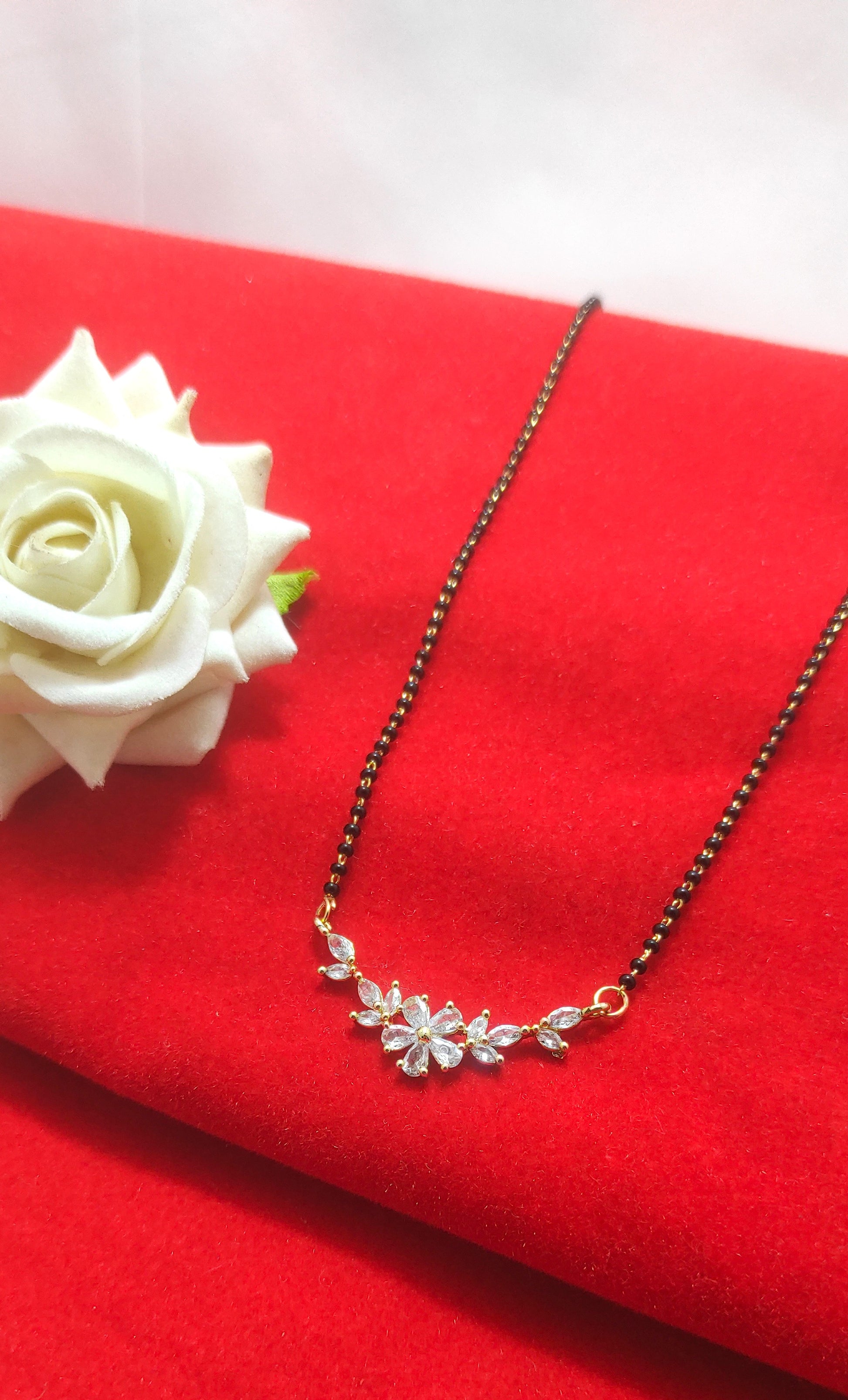 Flowervalley A.D Mangalsutra 18 Inch