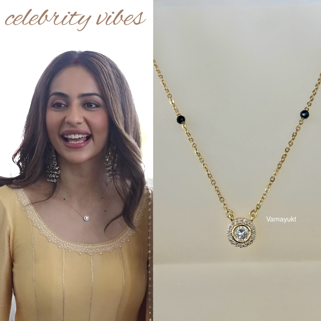 Rakul preet inspired modern mangalsutra