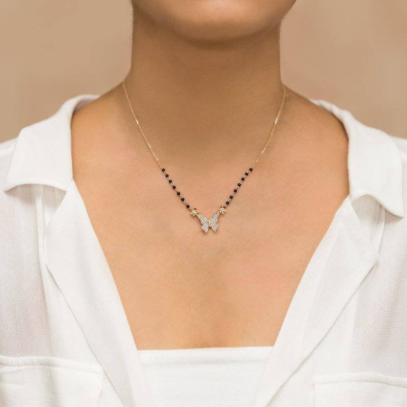 Butterfly modern mangalsutra |  Minimal Mangalsutra
