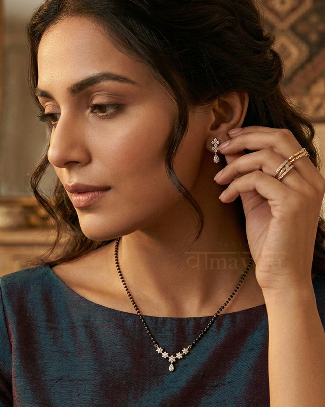 shreya black bead mg
