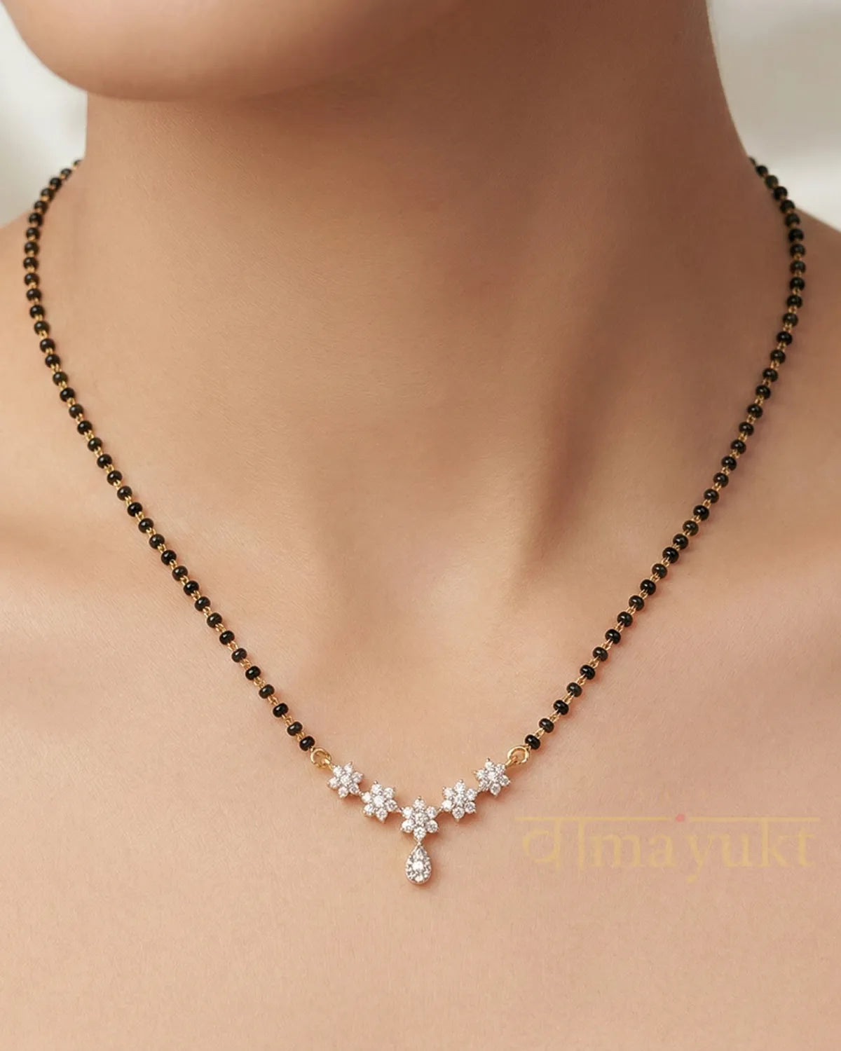 Vaidehi, Vati and  Shreya Black Bead Mangalsutra Combo