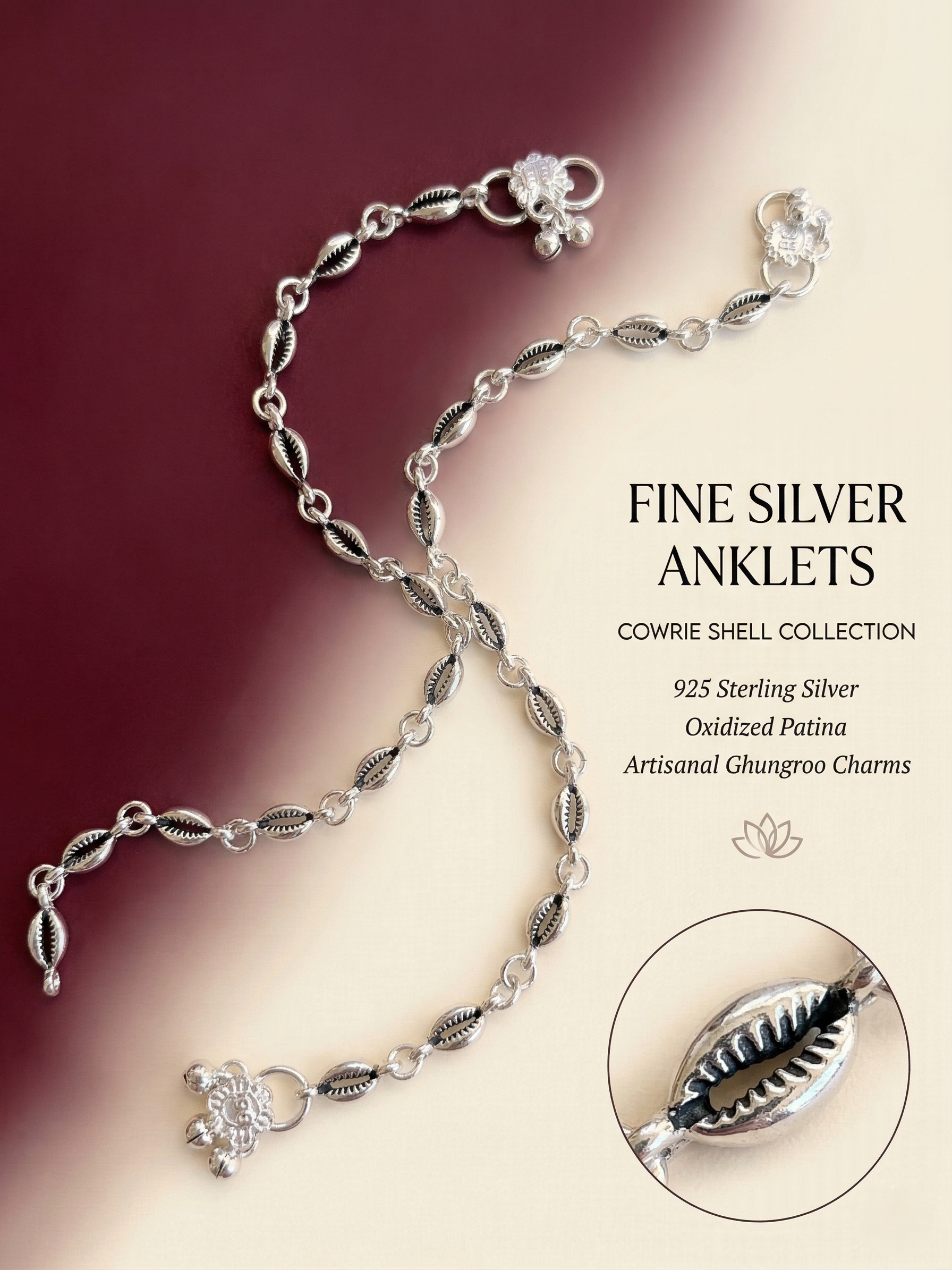 silver Kauri anklet