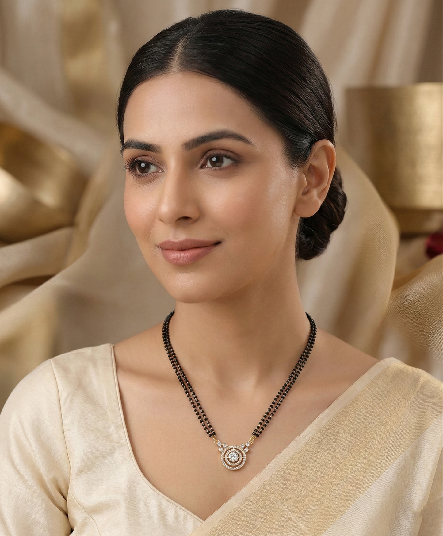 Halo A.D Studded Mangalsutra
