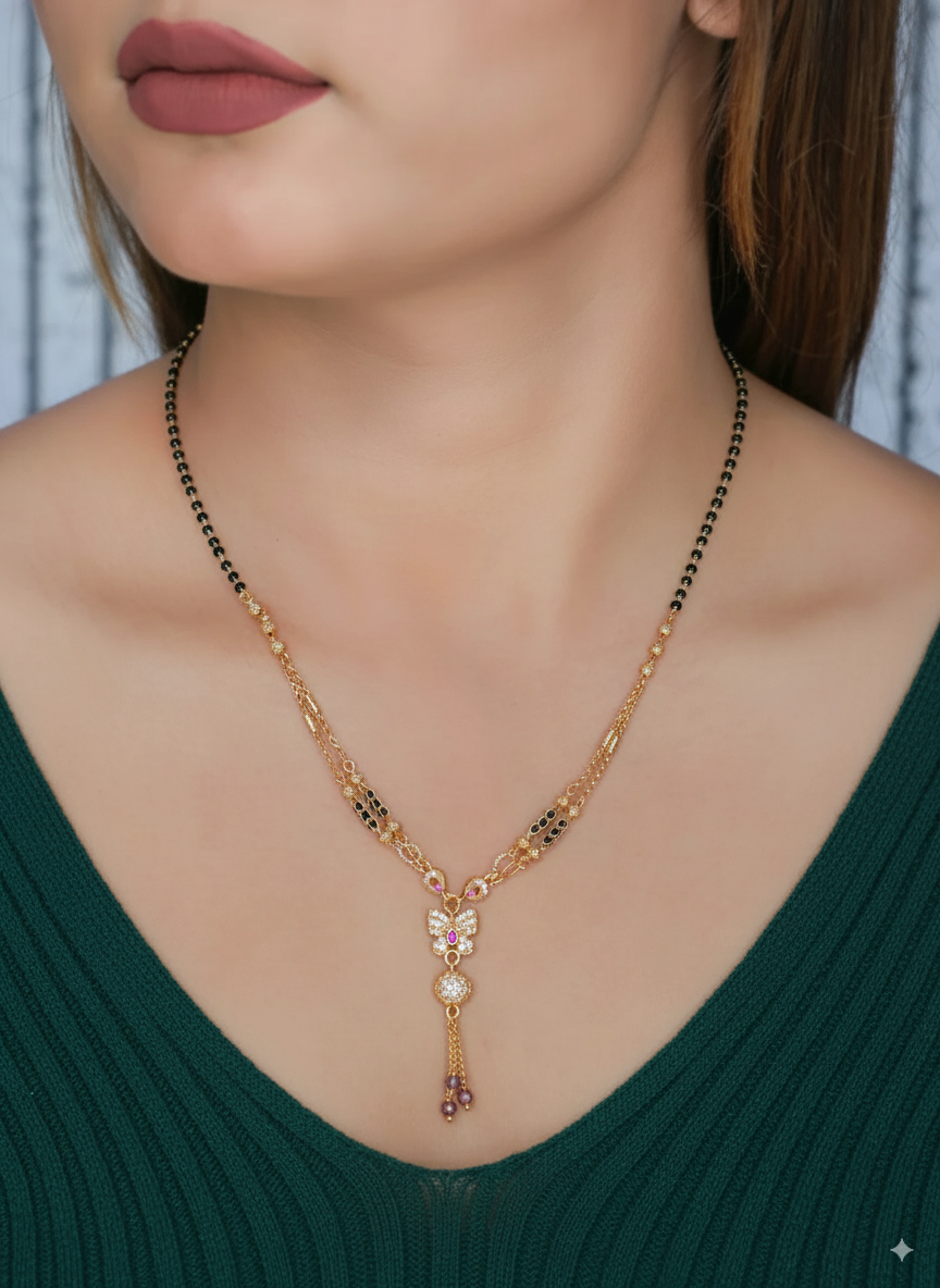 Prime Bt1 Gold Plated Mangalsutra