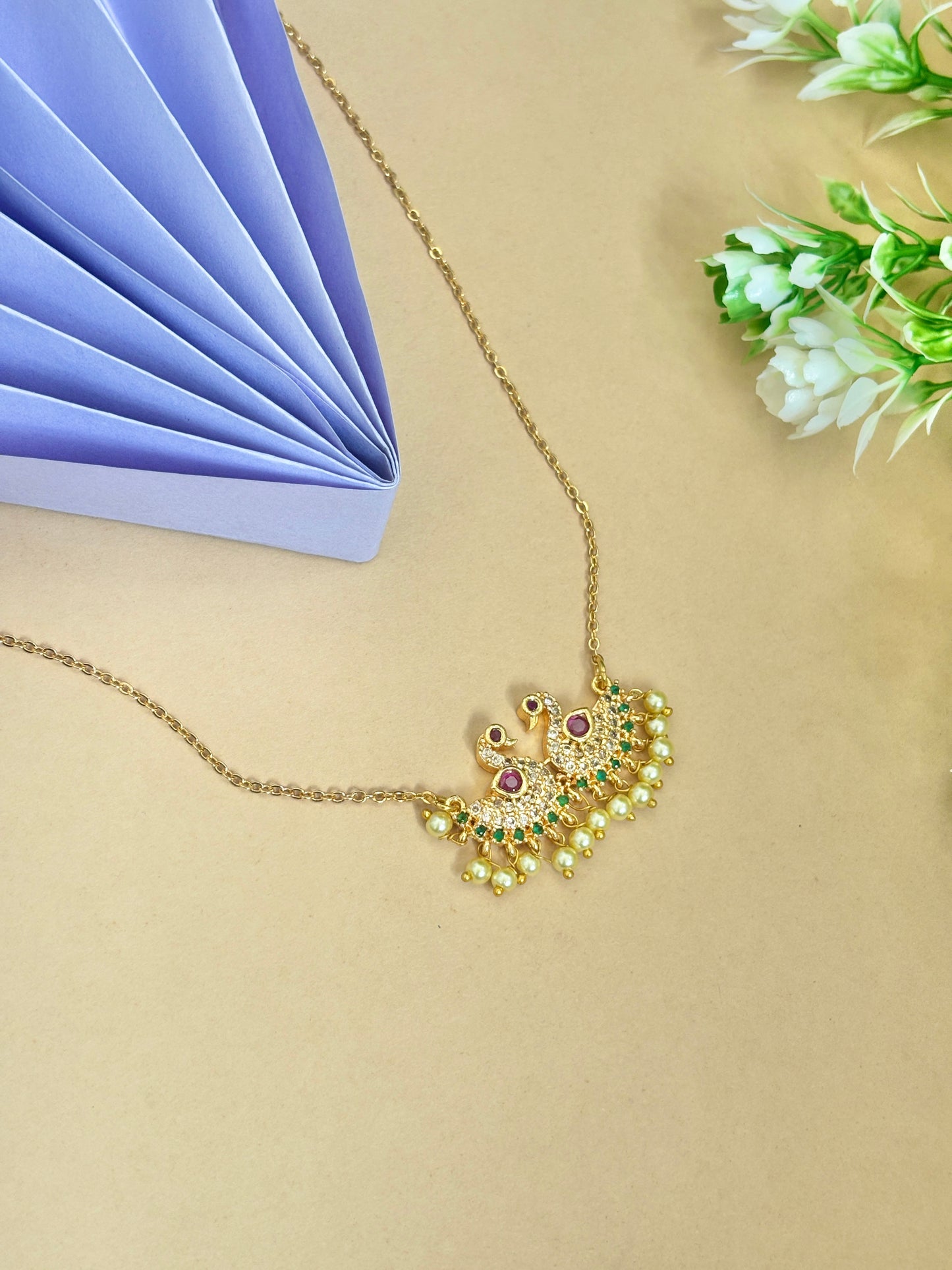 Peacock Pendant Chain