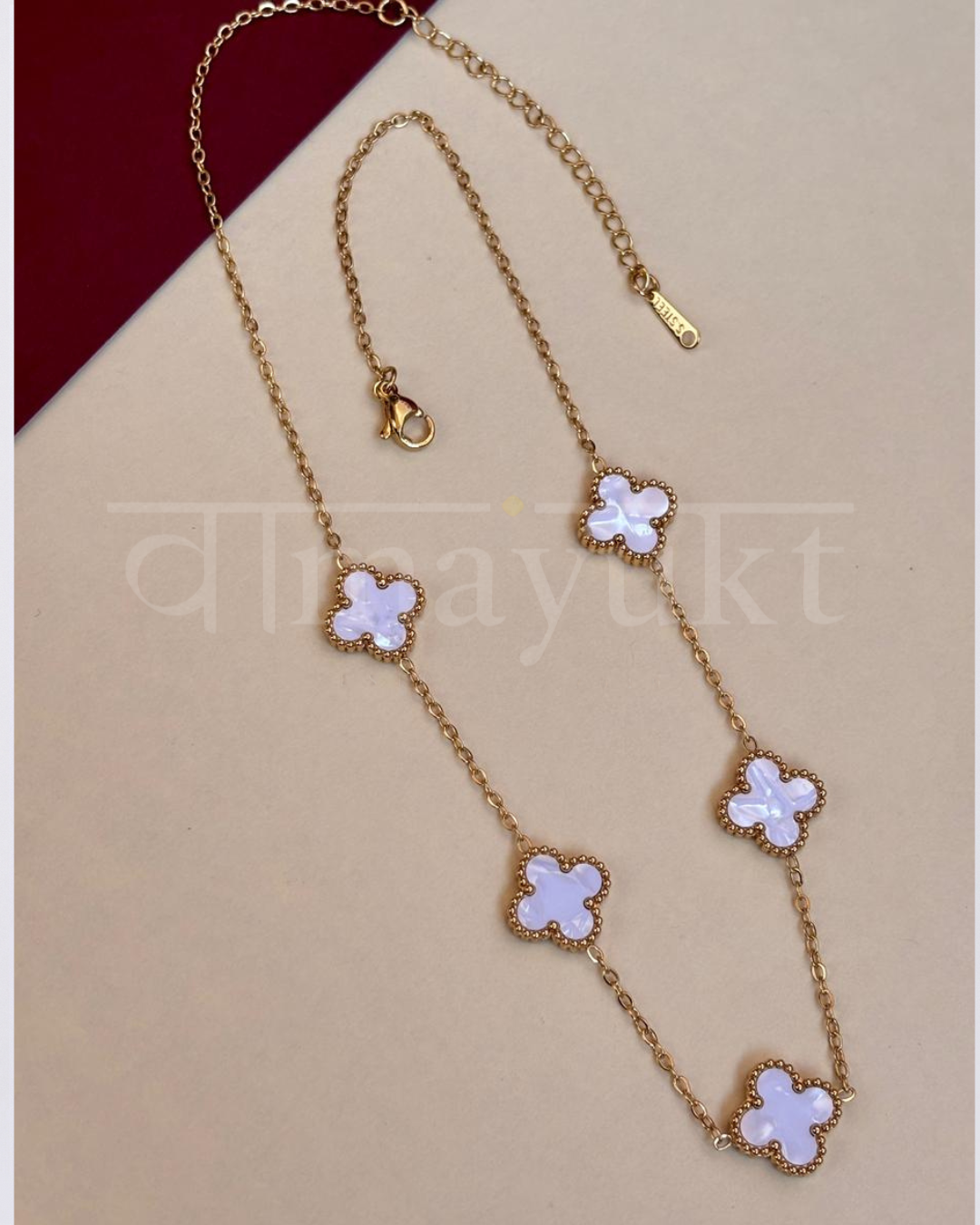 white clover necklace
