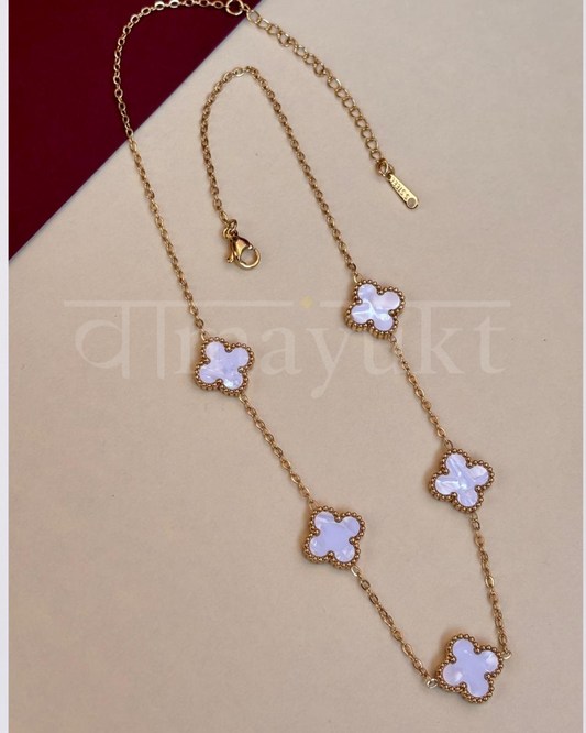 white clover necklace