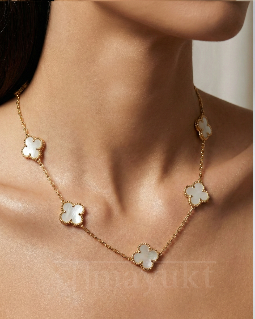 white clover necklace