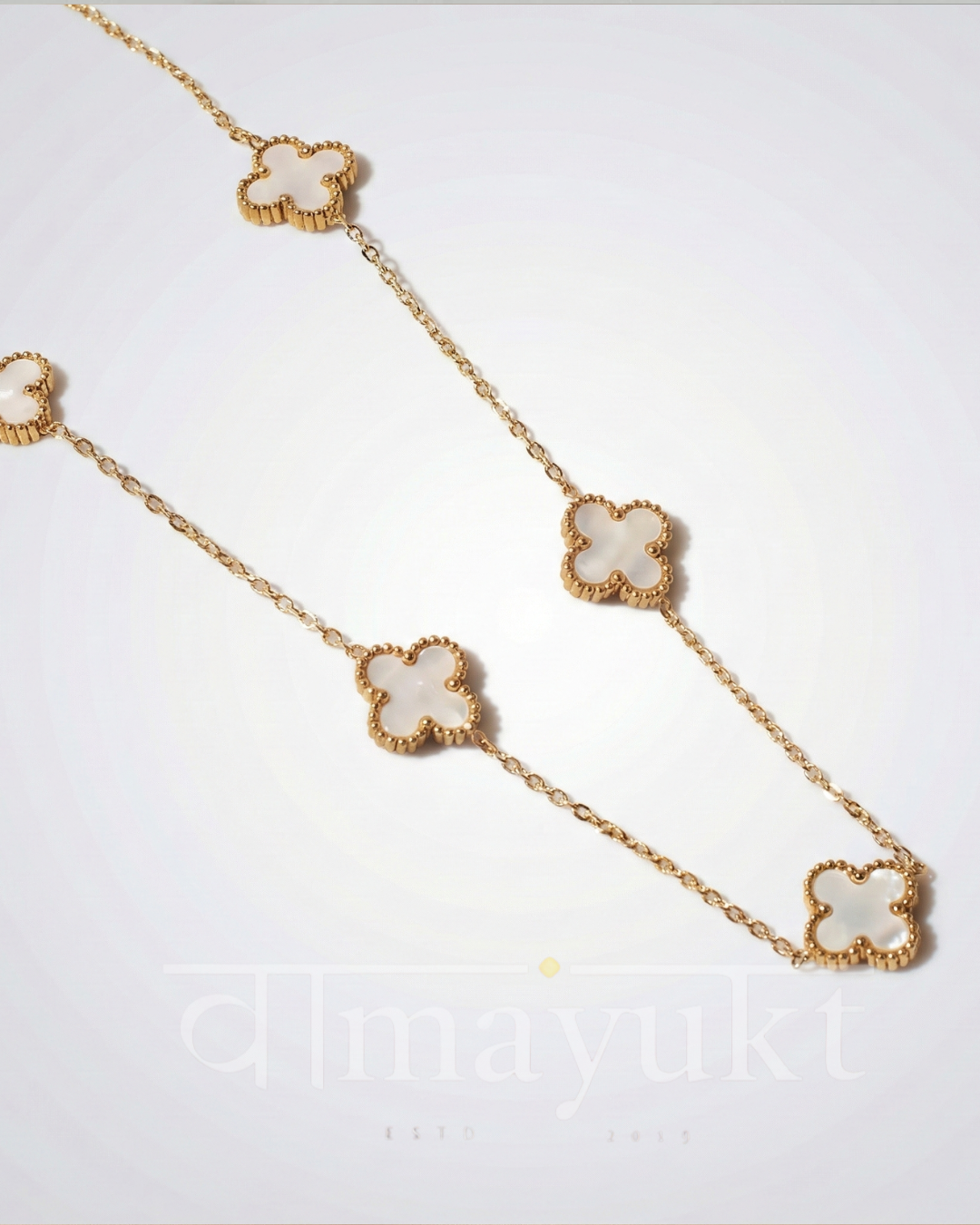 white clover necklace